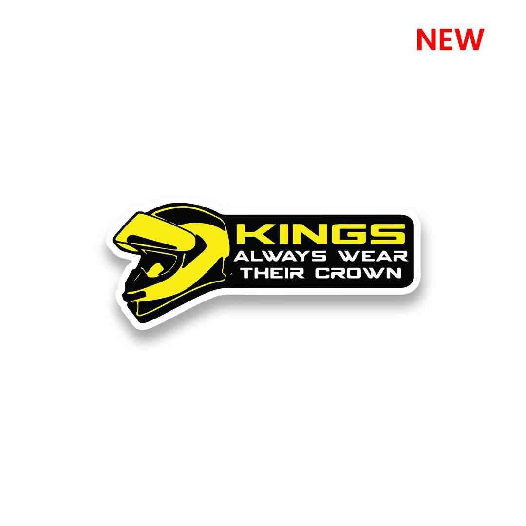 Kings Always Wear Their Crown Sticker
