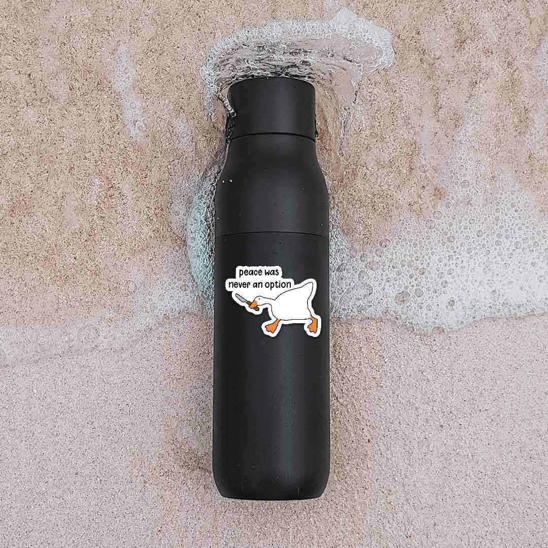 Peace was never an option Sticker